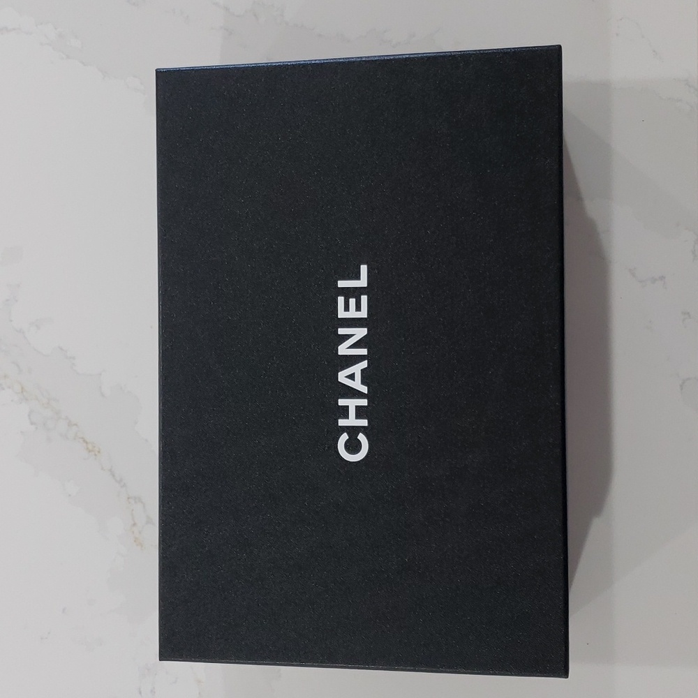 Chanel shoe box.